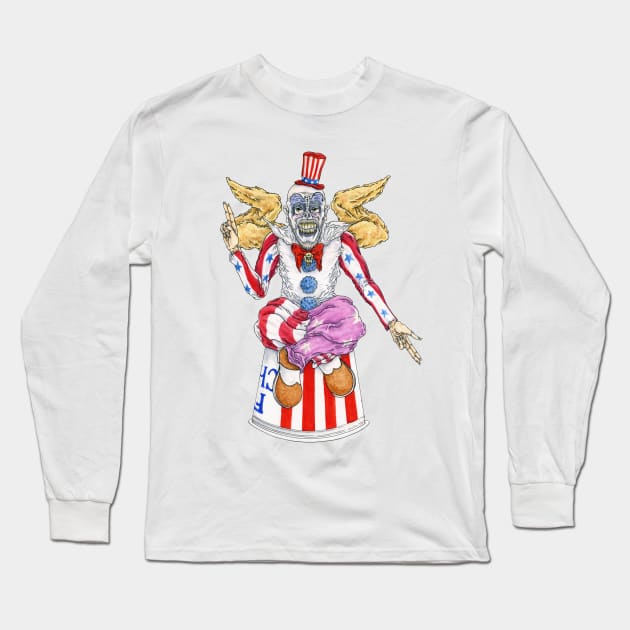 Hail Captain Spaulding Long Sleeve T-Shirt by ScottBokma